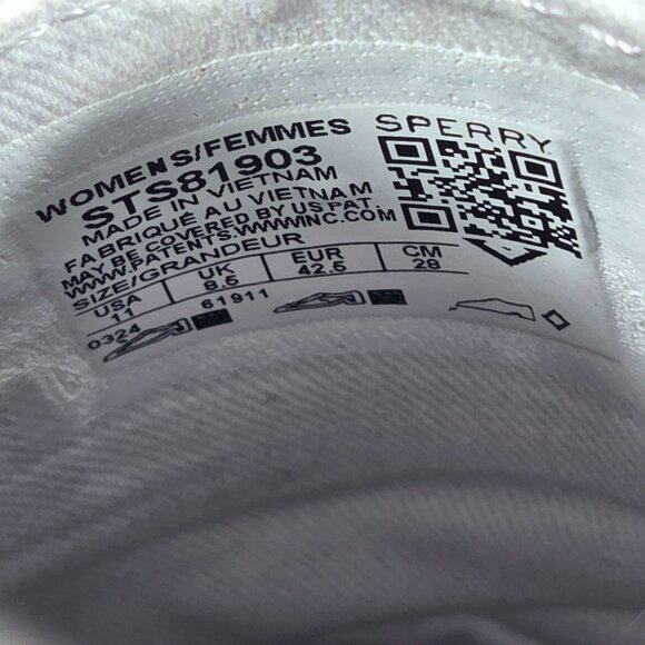 Sperry Women's Crest Vibe White Canvas Sneakers - Picture 5 of 7